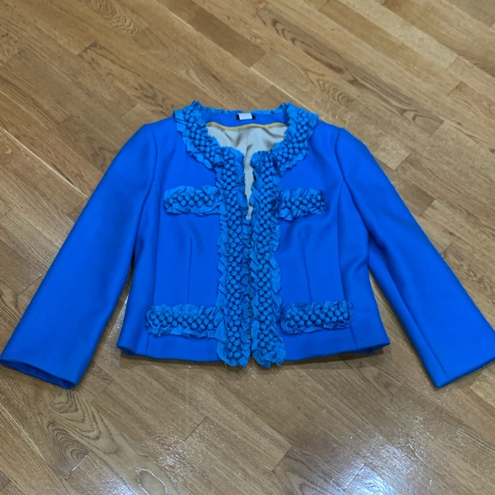 One of a kind blue cropped jacket from J. Crew